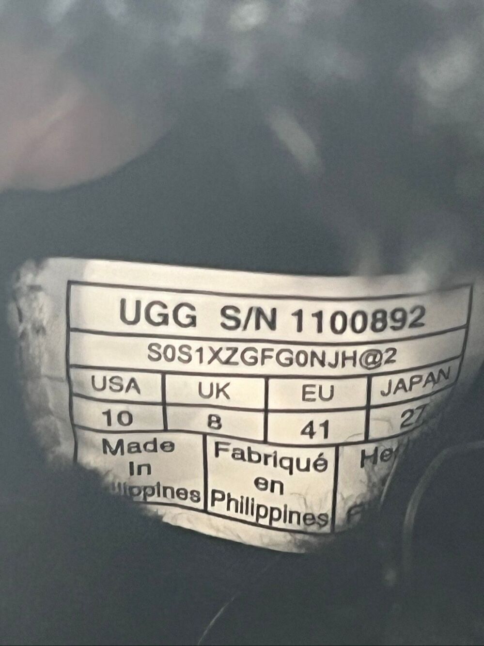 UGG Fluffette Black Cozy Wool Shearling Open Toe Slippers Women Size 10⁠ - Picture 8 of 8